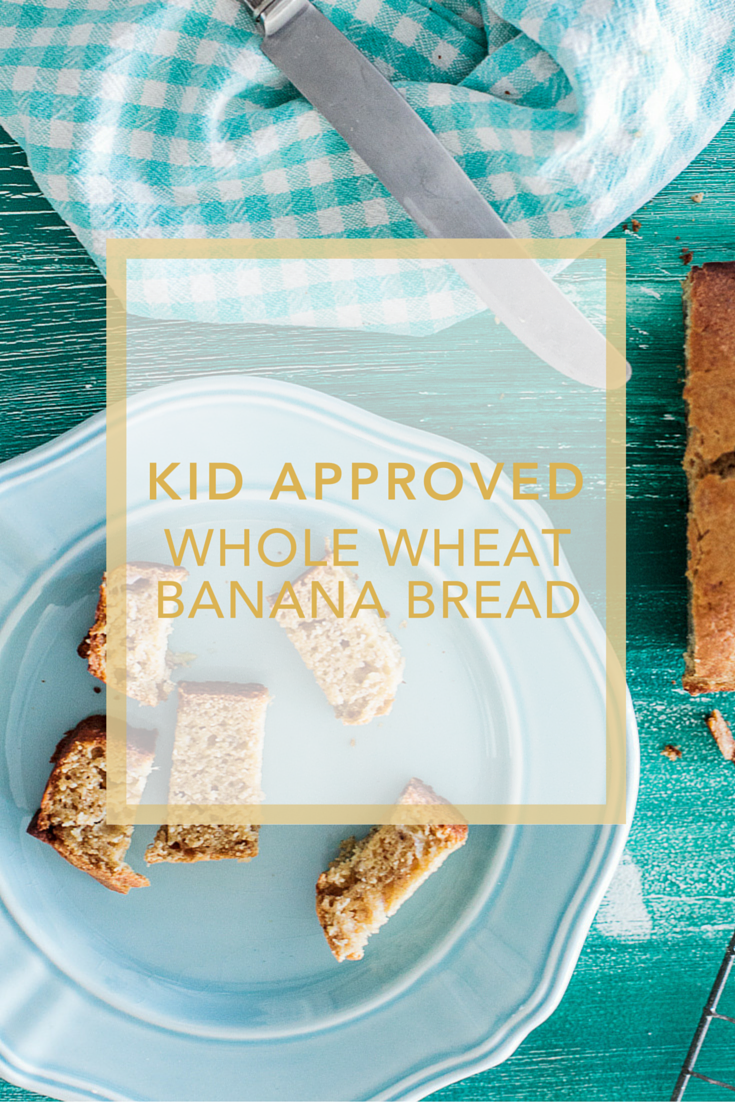 Kid & Toddler Friendly Whole Wheat Banana Cake Quick Bread